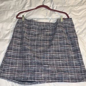 Tweed plaid Skirt LOFT